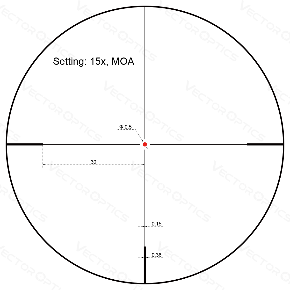 Vector Optics Forester 3-15x50SFP Zielfernrohr