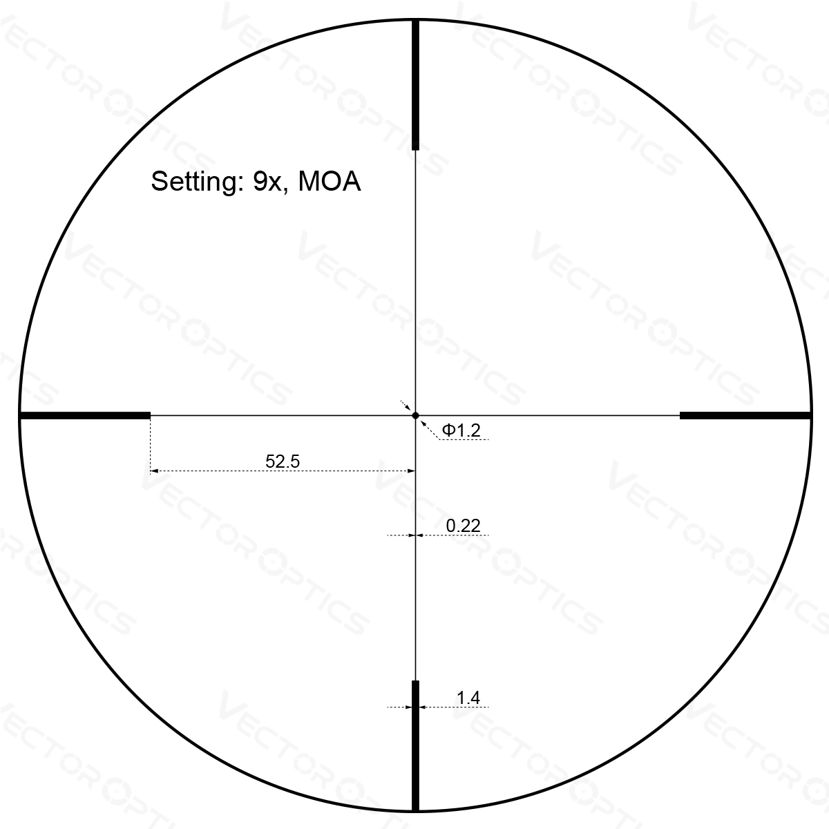Vector Optics Forester JR. 3-9x40 Zielfernrohr