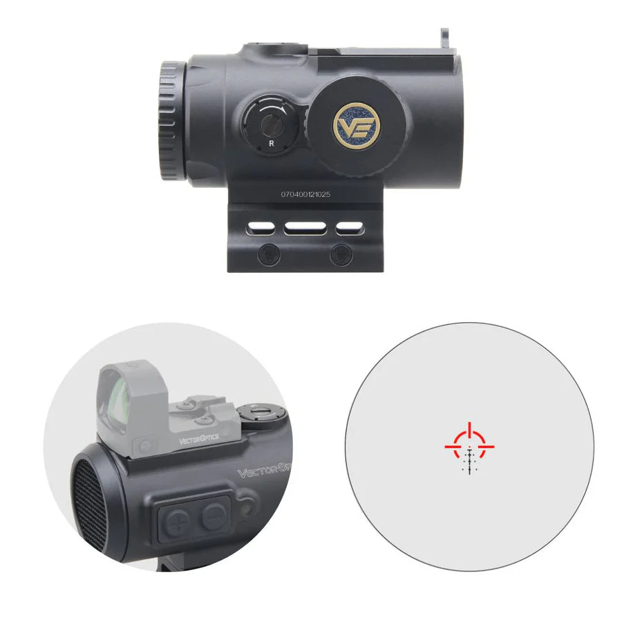 Vector Optics Paragon 4x24 ultra kompaktes Prisma-Gewehrzielfernrohr