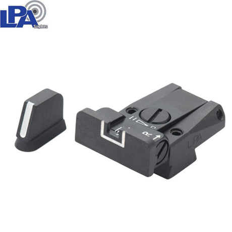 CZ 75B, CZ P-01, CZ 75 SP-01 adjustable sight set with white lines LPA