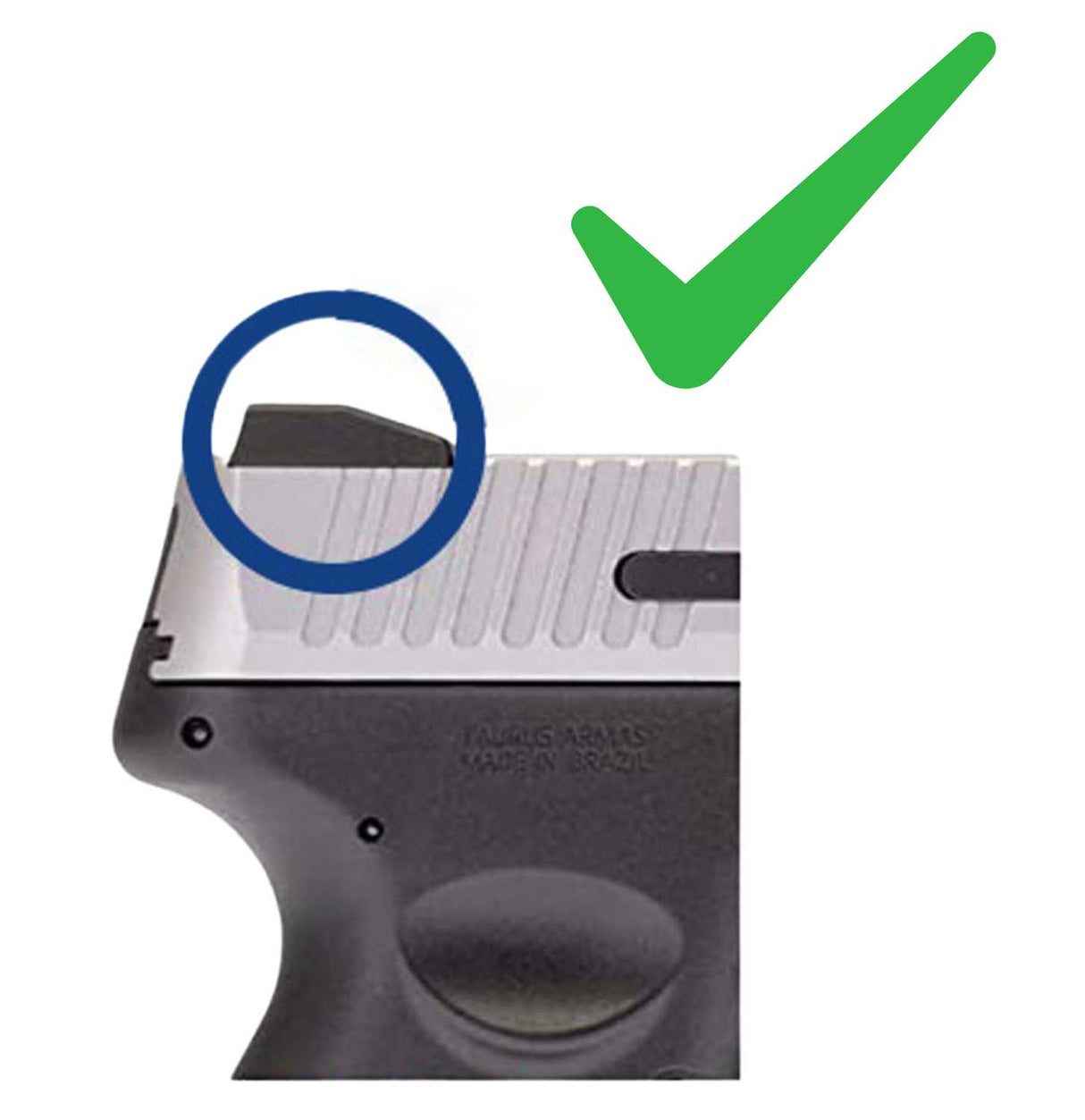 Taurus G3, G2S, G2C, TX22 Leuchtpunktvisier-Montage | Typ S