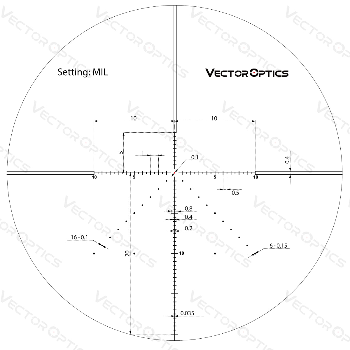 Vector Optics Veyron 6-24x44 IR First Focal Plane beleuchtetes Zielfernrohr