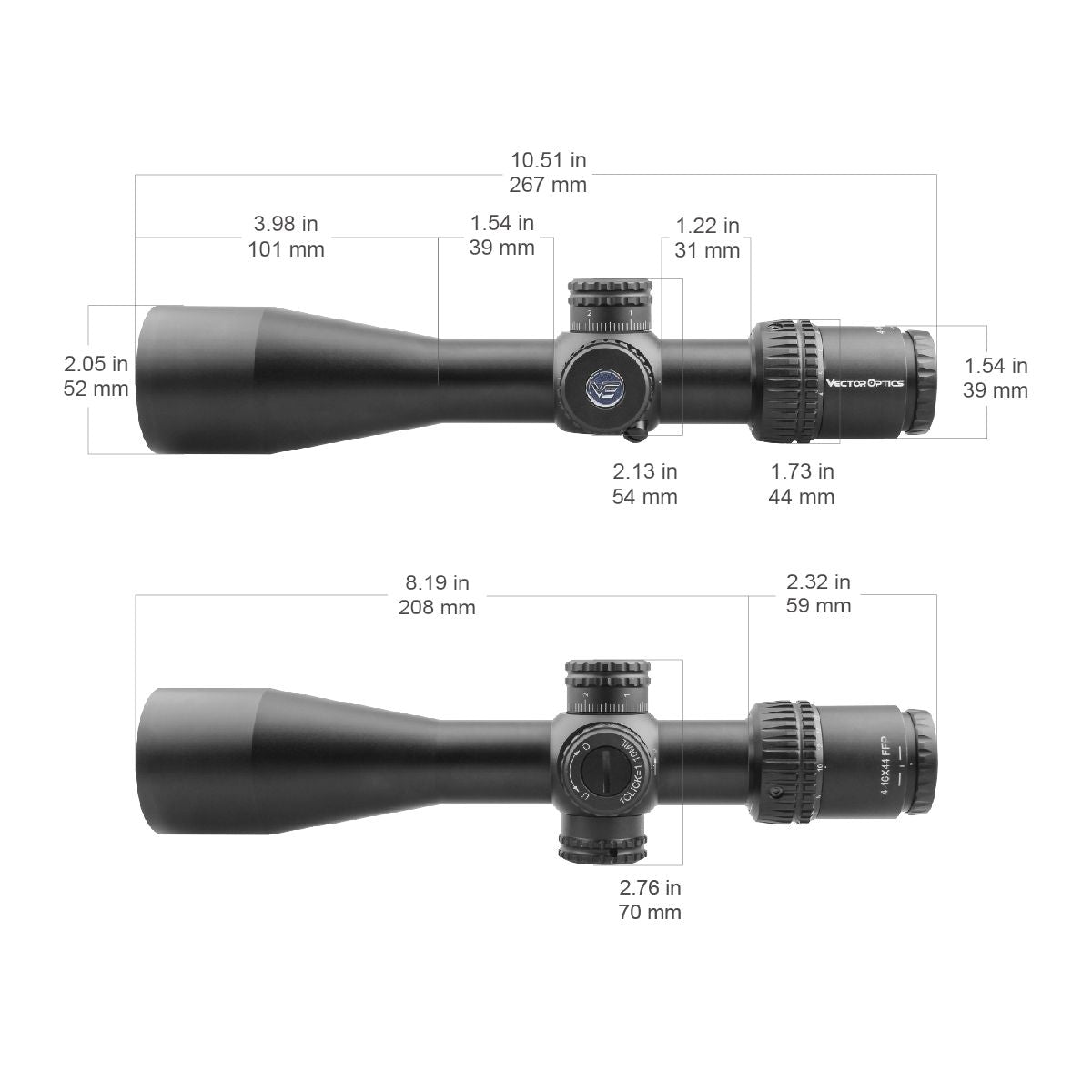Vector Optics Veyron 4-16x44 FFP Zielfernrohr