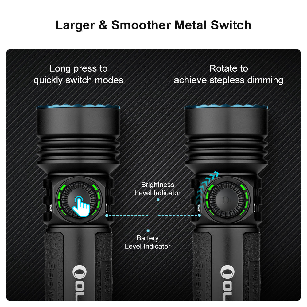 Olight Seeker 4 Pro | Hochleistungs-Taschenlampe | 4.600 lm