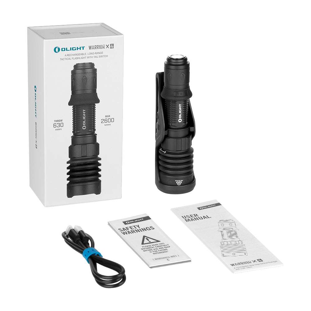 Olight Warrior X 4 | taktische Taschenlampe | 2.600 lm