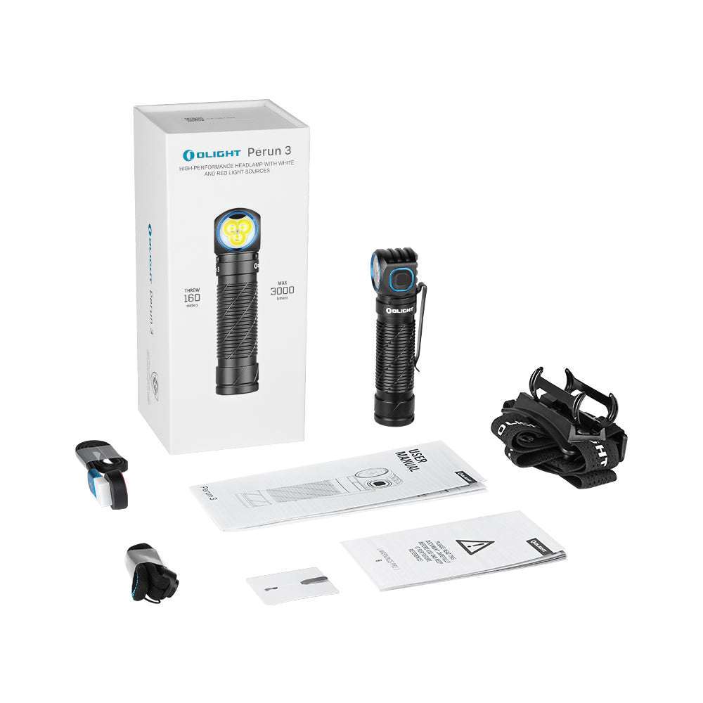 Perun 3 | wiederaufladbare Stirnlampe | 3 000 lm
