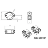 1 inch scope rings [25,4mm] | long Picatinny QD Tactical base