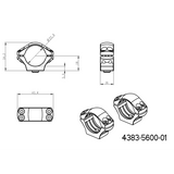 1 Zoll Montageringe für Zielfernrohre [25,4mm] | lange Picatinny QD Ergo Basis 
