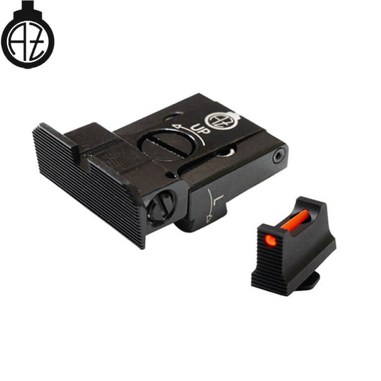Verstellbare Visierung für Glock [G17, G19, G26 & other] mit Faseroptik | Typ A