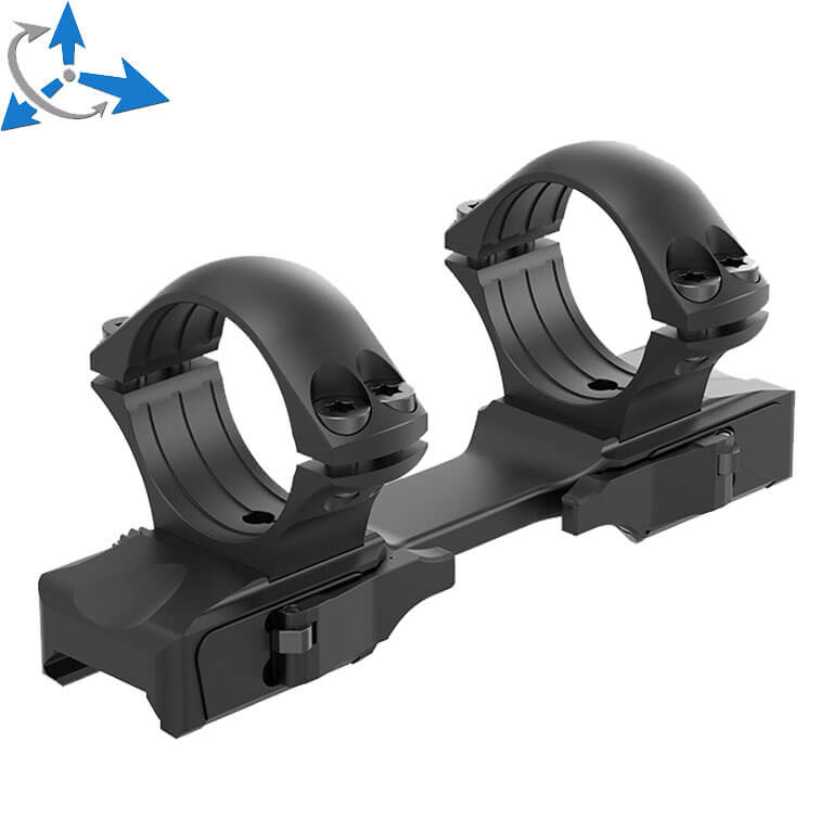 30mm Montageringe für Zielfernrohre | kurze Picatinny QD Ergo-Basis 