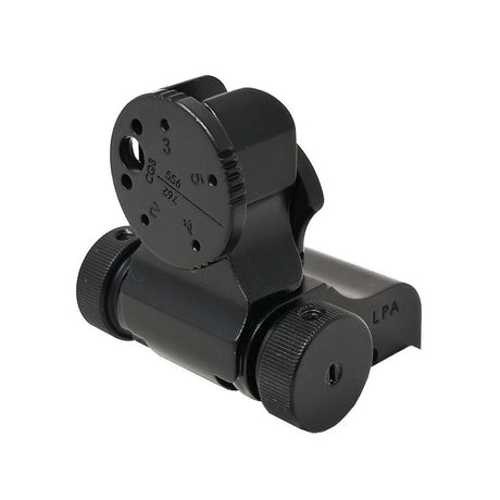 Klappbare verstellbare Visierung für Picatinny-Basis [AR-15 M4 & other] | mit Faseroptik
