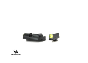Niedrige Visierung für Glock [G17 G19 G26 & other] | mit Tritium