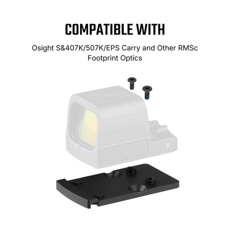 Footprint-Adapter | von Trijicon RMR zu Shield RMSc & K-series Footprint