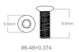Satz Schrauben 3Stk | 6-48x0.374’’ [T10]