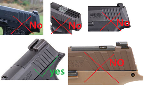 Sig P365 [X & XL] Adapterplatte | Trijicon RMR Footprint