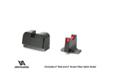 Sig Sauer P220 P226 P229 P320 & P365 Optics Ready hohe Sport-Visierung mit Faseroptik