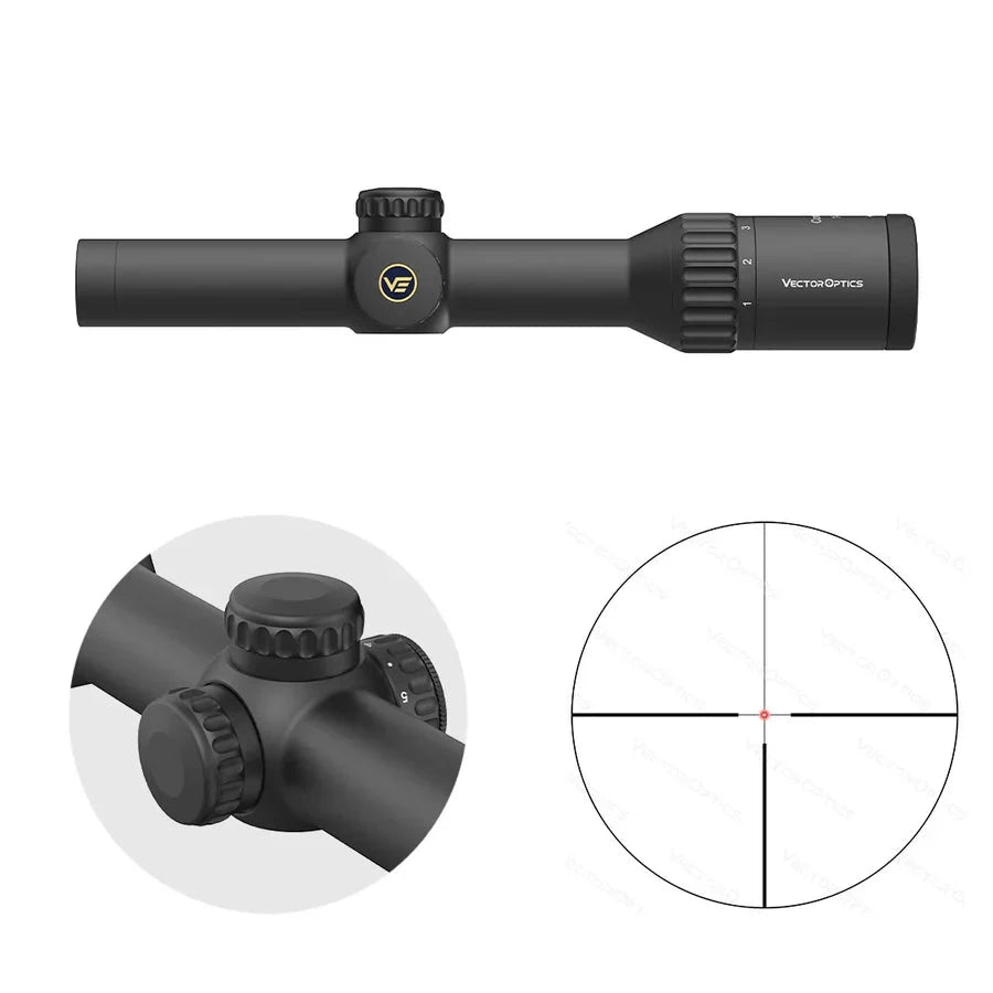 Vector Optics Continental x6 1-6x24 Fiber Zielfernrohr Vector Optics