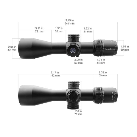 Vector Optics Veyron 3-12x44 FFP kompaktes Zielfernrohr