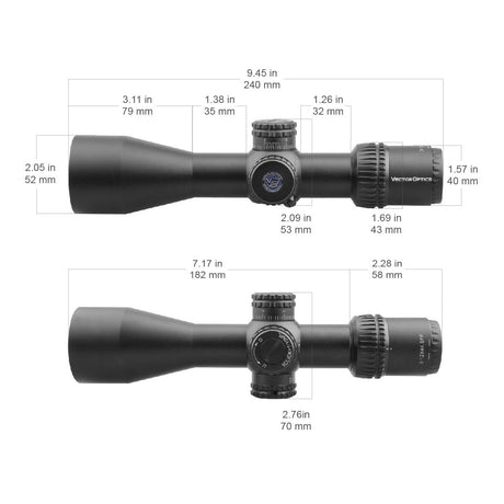 Vector Optics Veyron 3-12x44 SFP kompaktes Zielfernrohr