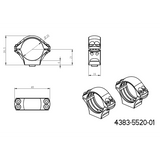 30 mm Montageringe für Zielfernrohre | lange Picatinny QD-Basis 