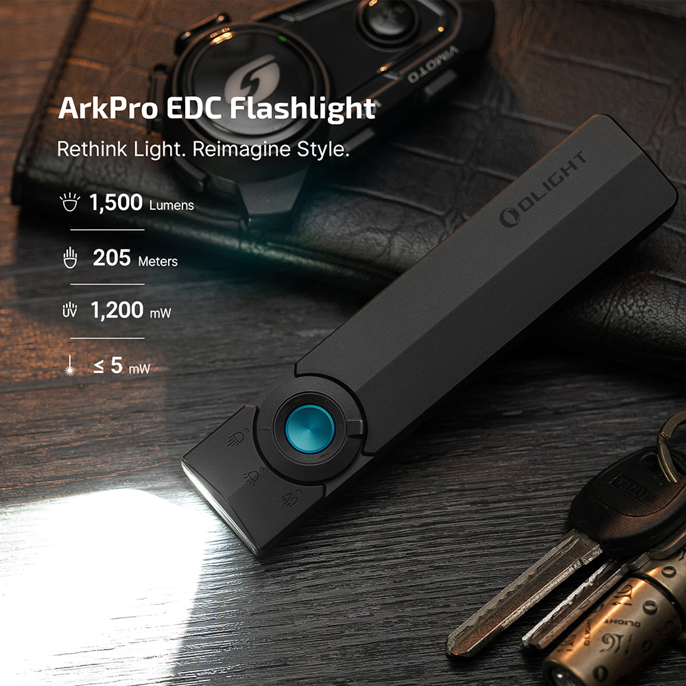 Olight ArkPro | flache 4-in-1 EDC Taschenlampe | 1.500 lm