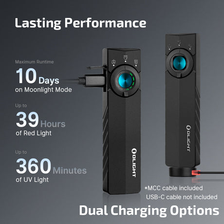 Olight ArkPro Lite | flache 3-in-1 EDC Taschenlampe | 1.200 lm