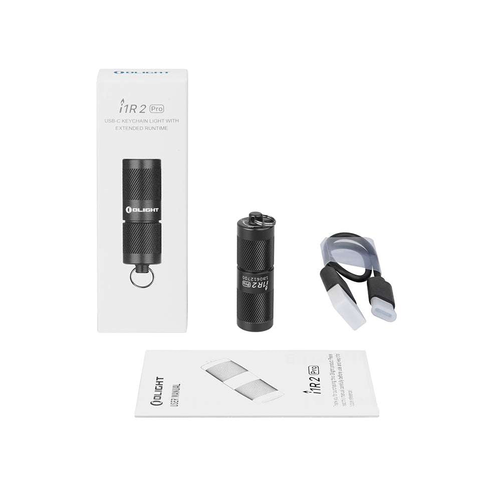 Olight i1R 2 Pro | wiederaufladbare Schlüsselbund-Taschenlampe | 180 lm - Schwarz