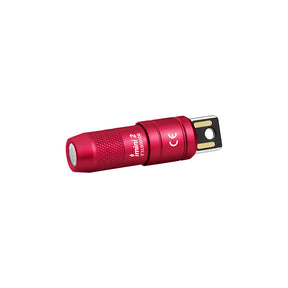Olight imini 2 | mini wiederaufladbare Schlüsselbund-Taschenlampe | 50 lm - Passion Red
