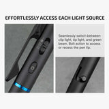 Olight O’Pen 3 | multifunktionale Stiftlampe | 120 lm + grüner Laser - Schwarz