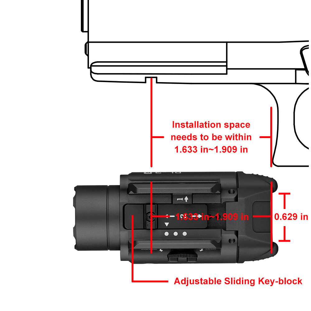 Olight PL-3R Valkyrie | Pistolenlampe | 1.500 lm