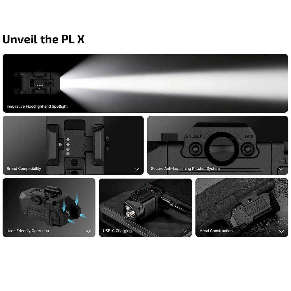 Olight PL X | Pistolenlampe | 1.200 lm