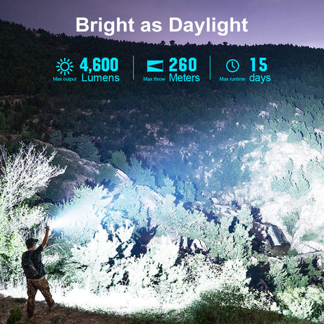 Olight Seeker 4 Pro | Hochleistungs-Taschenlampe | 4.600 lm