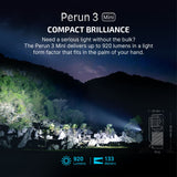 Perun 3 Mini | wiederaufladbare Stirnlampe | 1 250 lm