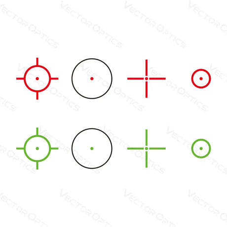 Vector Optics Omega 23x33 Four Reticle Reflex Sight Rotpunktvisier